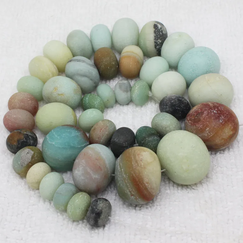 10-20mm Natural dull polish frosted Multicolor Amazonite Amazon Gradually Rondelle abacus Bead DIY Loose Beads 15"
10-20mm Natural dull polish frosted Multicolor Amazonite Amazon Gradually Rondelle abacus Bead DIY Loose Beads 15"