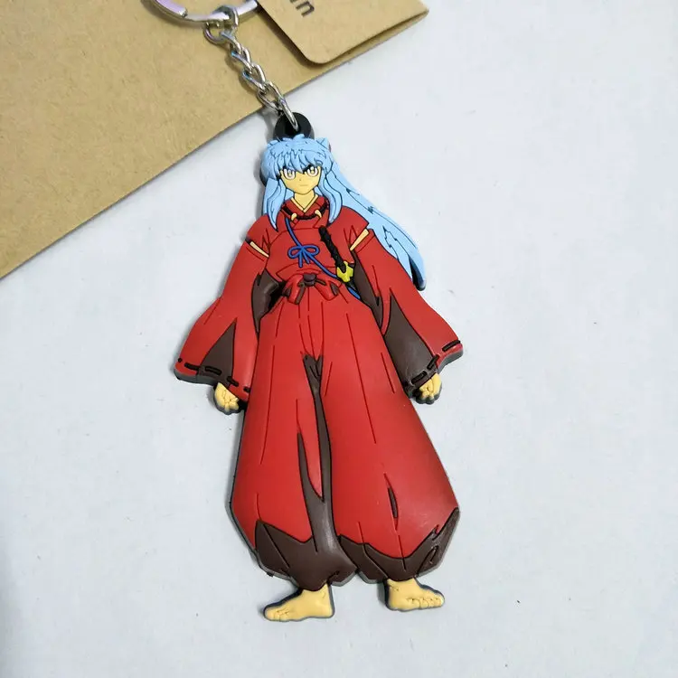 New Special Inuyasha key chain Offer Rhodium Plated Men Llaveros Mujer Anime Inuyasha Pvc Keychain Key Ring Can Be Customized
New Special Inuyasha key chain Offer Rhodium Plated Men Llaveros Mujer Anime Inuyasha Pvc Keychain Key Ring Can Be Customized