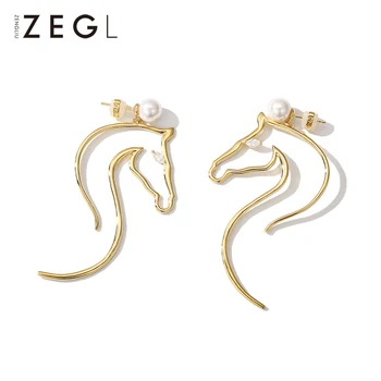 ZEGL earrings women's earrings 925 sterling needle earrings long earrings hollow personality cool animal horse head shape
ZEGL earrings women's earrings 925 sterling needle earrings long earrings hollow personality cool animal horse head shape