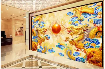 Custom photo 3d wallpaper Non-woven mural wall sticker Ssangyong play pearl painting picture 3d wall room murals wallpaper
Custom photo 3d wallpaper Non-woven mural wall sticker Ssangyong play pearl painting picture 3d wall room murals wallpaper