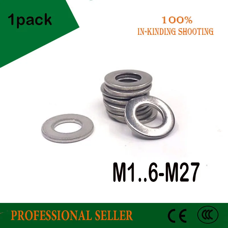 M1.6 M2 M3 M4 M5 M6 M8 M10-M27 304 Stainless Steel Washers Metric Flat Gasket Kit For Hardware Accessories
M1.6 M2 M3 M4 M5 M6 M8 M10-M27 304 Stainless Steel Washers Metric Flat Gasket Kit For Hardware Accessories