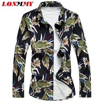 LONMMY 6XL Hawaii mens shirts Floral Long sleeve Casual shirts men dress blouses flower camisa social masculina 2018 Summer
LONMMY 6XL Hawaii mens shirts Floral Long sleeve Casual shirts men dress blouses flower camisa social masculina 2018 Summer