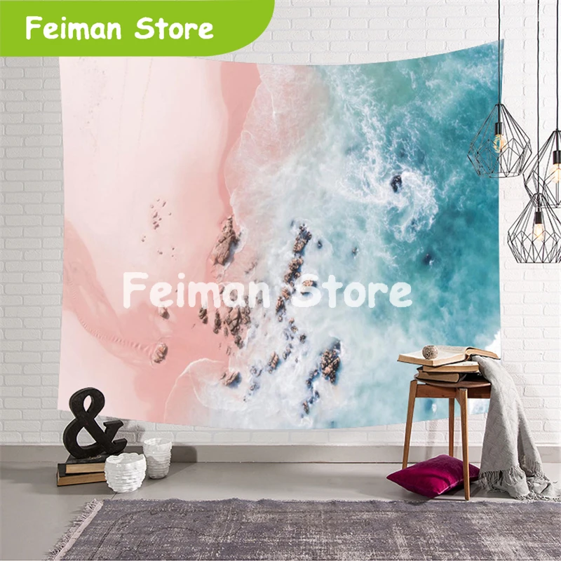 Seascape Pink Blue Beach Ocean Tapestry Wall Hanging Mandala Nature Bohemian Psychedelic Wall Tapestry Wall Carpet Shawl Blanket
Seascape Pink Blue Beach Ocean Tapestry Wall Hanging Mandala Nature Bohemian Psychedelic Wall Tapestry Wall Carpet Shawl Blanket