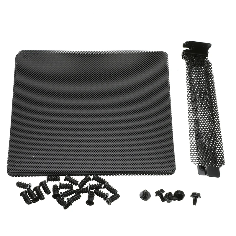 5pcs 12mm PVC Computer PC Cooler Fan Filter Black Dustproof Case Cover Mesh Pack + 5pc Dust Filter Blanking Plate PCI Slot Cover
5pcs 12mm PVC Computer PC Cooler Fan Filter Black Dustproof Case Cover Mesh Pack + 5pc Dust Filter Blanking Plate PCI Slot Cover