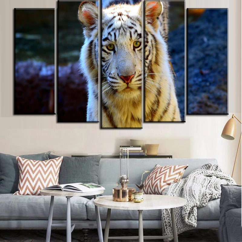 2016 Real Canvas Painting Free Shipping 5 Pieces Canvas Wall Art High Quality Tiger Painting On Bright Pictures For Living Room
2016 Real Canvas Painting Free Shipping 5 Pieces Canvas Wall Art High Quality Tiger Painting On Bright Pictures For Living Room