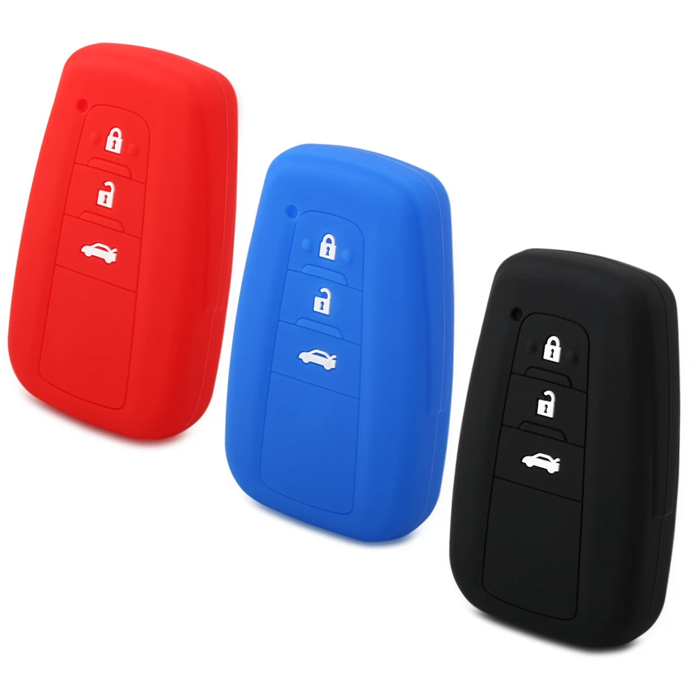 Skin Silicone Key fob Case for Toyota Camry 2017 2018 CHR Prius Corolla RAV4 Remote 3 Button Keyless Cover Protect
Skin Silicone Key fob Case for Toyota Camry 2017 2018 CHR Prius Corolla RAV4 Remote 3 Button Keyless Cover Protect
