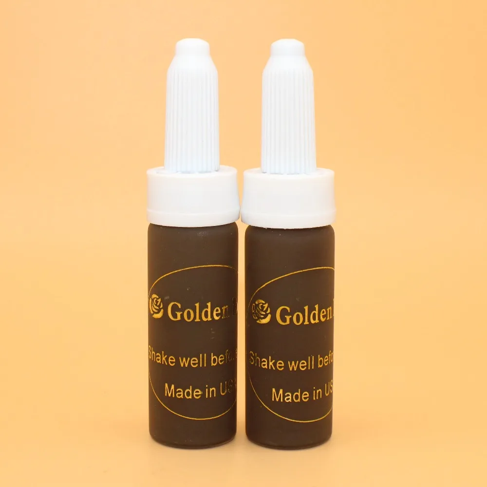 2PCS 30Ml/bottle Golden Rose Tattoo Ink Dark Coffee Permanent Makeup Micro Pigment For Eyebrows Eyeliner Lip Tattoo Body
2PCS 30Ml/bottle Golden Rose Tattoo Ink Dark Coffee Permanent Makeup Micro Pigment For Eyebrows Eyeliner Lip Tattoo Body