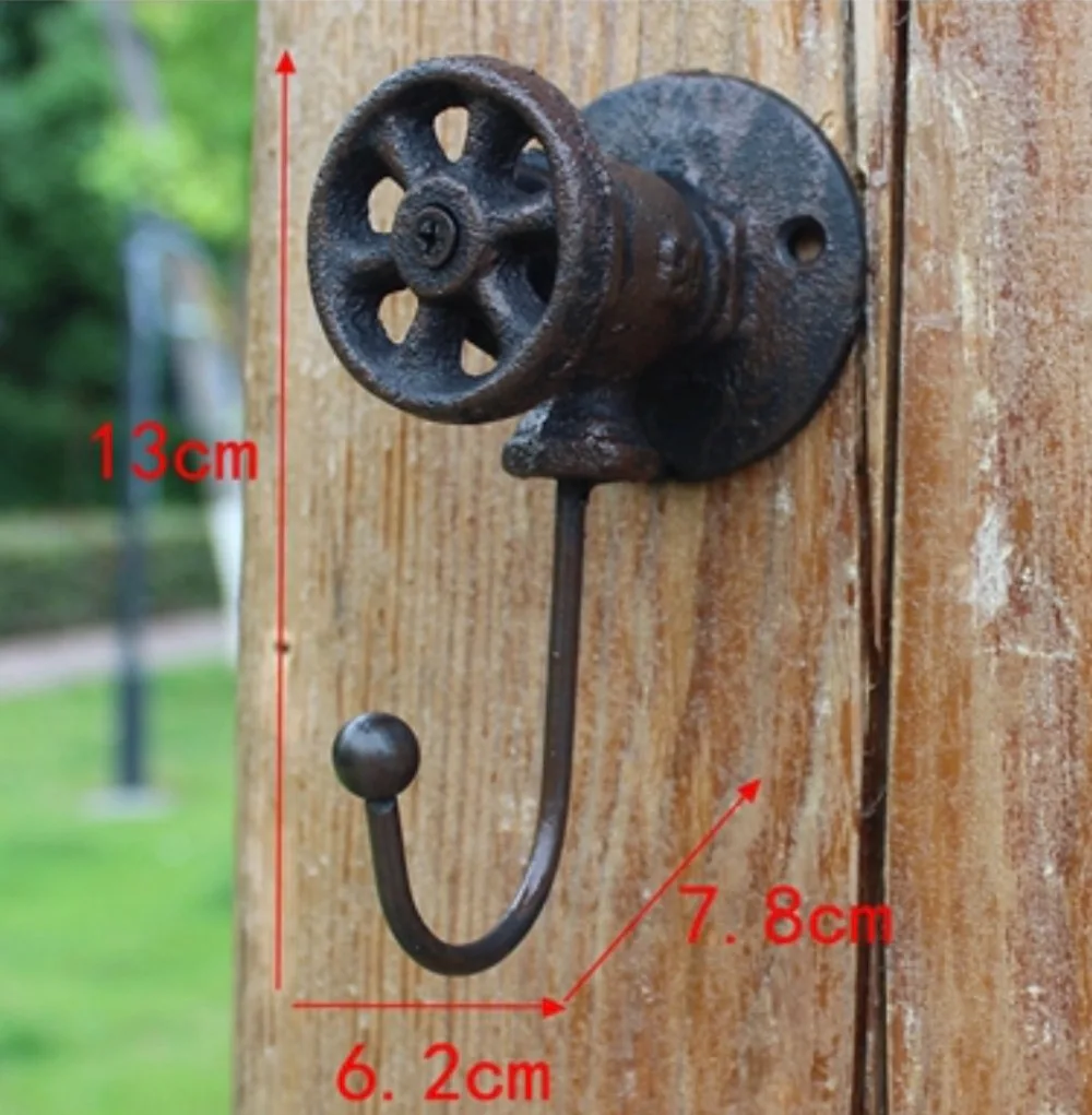 2Pieces/Lot H:13CM Vintage LOFT Industrial Style Cast Iron Wall Clothes Hooks Wall Decoration
2Pieces/Lot H:13CM Vintage LOFT Industrial Style Cast Iron Wall Clothes Hooks Wall Decoration