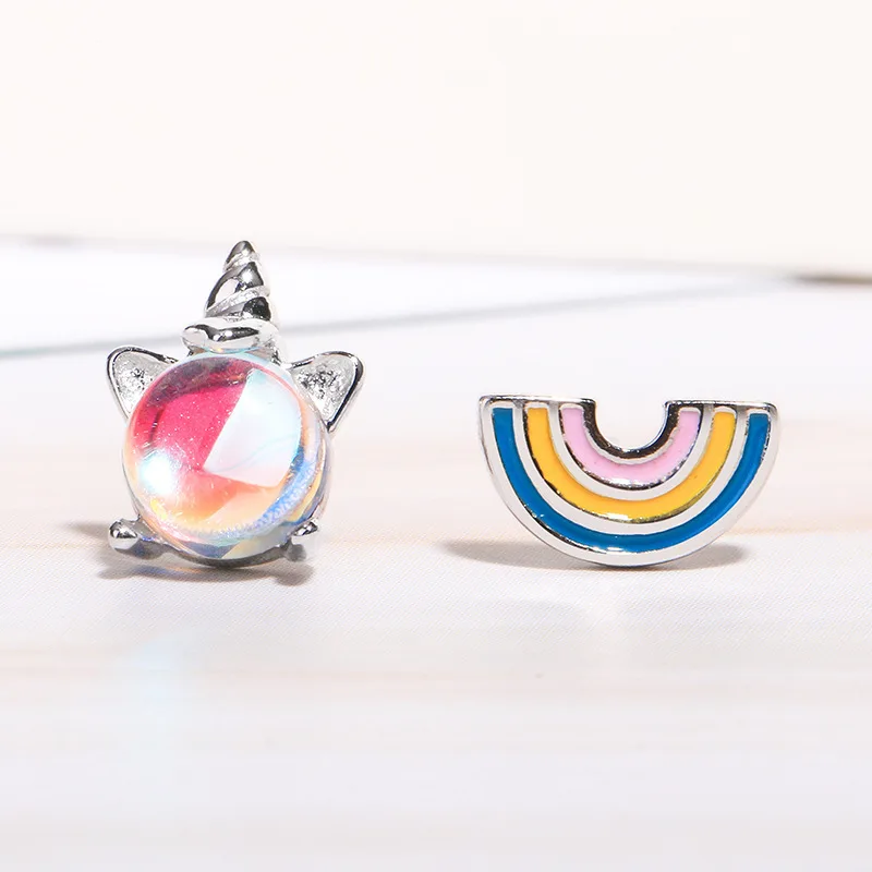 unicorn rainbow asymmetric moonstone stud earrings 925 sterling sliver earrings for women small cute studs errings free shipping
unicorn rainbow asymmetric moonstone stud earrings 925 sterling sliver earrings for women small cute studs errings free shipping