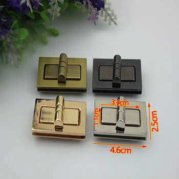 10 Pcs/ Lot Large Rectangle Twist Turn Lock for Handbags, Bags DIY Gold, Silver, Gun Black, Bronze Metal Bag Closure Accessories
10 Pcs/ Lot Large Rectangle Twist Turn Lock for Handbags, Bags DIY Gold, Silver, Gun Black, Bronze Metal Bag Closure Accessories