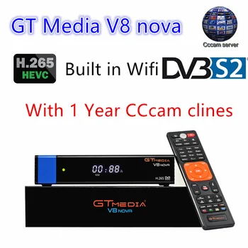 Satellite TV Receiver Gtmedia V8 Nova Power by freesat V8 Super Receptor built-in WIFI DVB-S2 H.265 1 Year Europe CCcam 4 cline
Satellite TV Receiver Gtmedia V8 Nova Power by freesat V8 Super Receptor built-in WIFI DVB-S2 H.265 1 Year Europe CCcam 4 cline