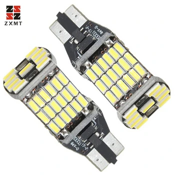 ZXMT 2PCS T15 led W16W Super Bright 500Lm 4014 45 SMD LED CANBUS NO ERROR Car Backup Reserve Lights Bulb Tail Lamp Xenon White
ZXMT 2PCS T15 led W16W Super Bright 500Lm 4014 45 SMD LED CANBUS NO ERROR Car Backup Reserve Lights Bulb Tail Lamp Xenon White