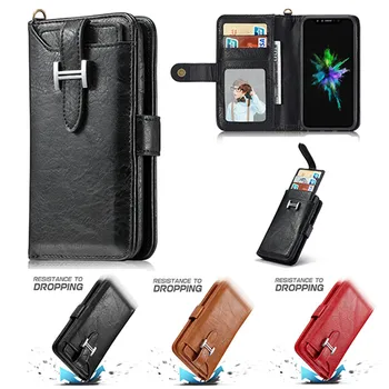 Fashion PU Leather Detachable Magnetic Back Case Flip Wallet Holster Cover for Apple IPhone X 8 7 6 6s / 8 Plus 7 Plus 6Plus 6s
Fashion PU Leather Detachable Magnetic Back Case Flip Wallet Holster Cover for Apple IPhone X 8 7 6 6s / 8 Plus 7 Plus 6Plus 6s