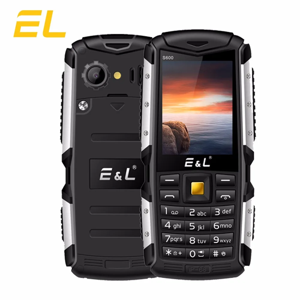 Фото 2G клавиатура телефон оригинальный EL S600 прочный мобильный Dual Sim GSM большая коробка