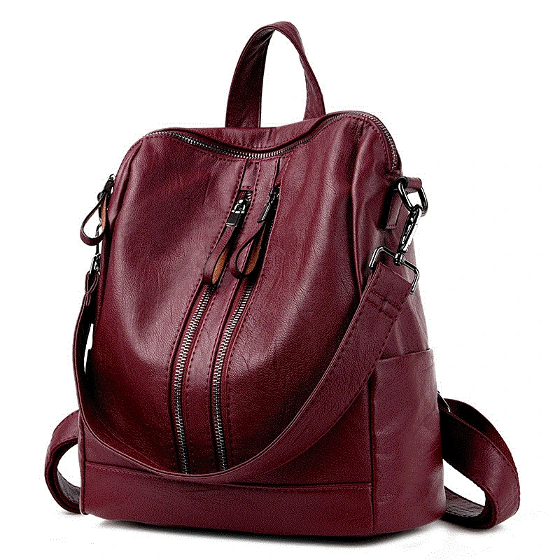 Backpack female Korean Leather Backpack 2017 spring tide lady fashion leisure multifunctional dual-purpose bag
Backpack female Korean Leather Backpack 2017 spring tide lady fashion leisure multifunctional dual-purpose bag