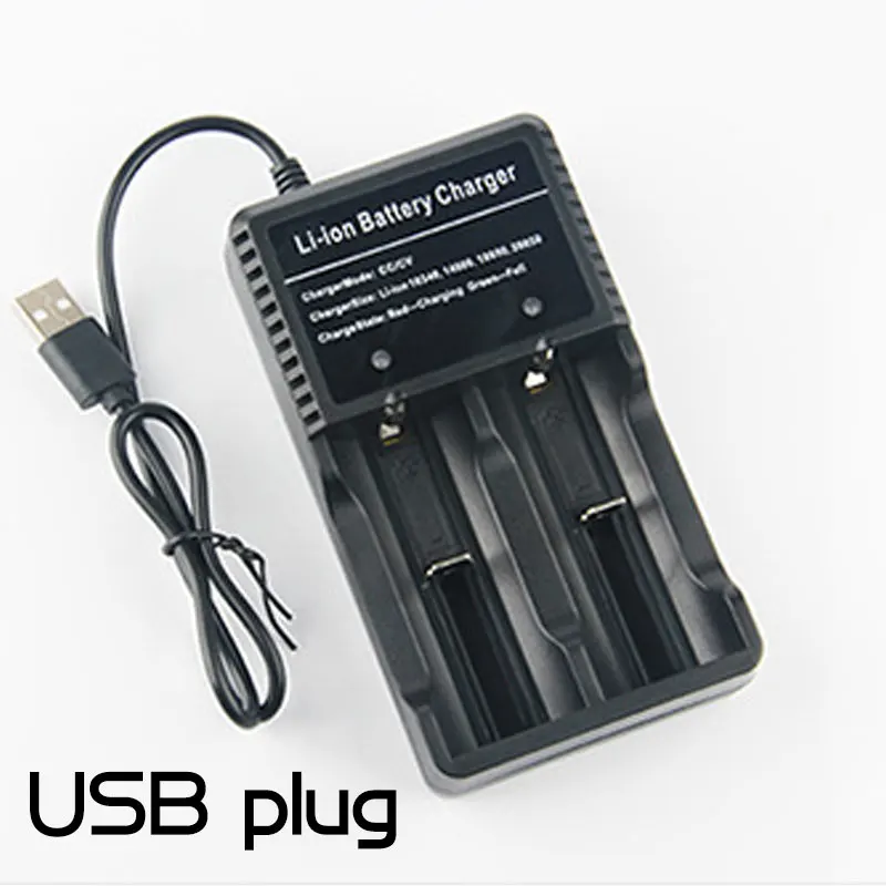 

KingWei NK-306 26650 16340 14430 14500 16340 3.7V Rechargeable Li-ion Battery 4.2V Electric Double Charger With USB Cable