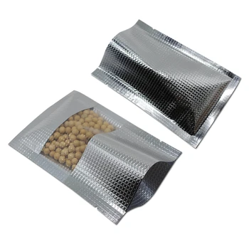 80Pcs/Lot Silver Open Top Package Bag Food Storage Aluminum Foil lines Bag with Clear Window Heat Seal Vacuum Packaging Bags
80Pcs/Lot Silver Open Top Package Bag Food Storage Aluminum Foil lines Bag with Clear Window Heat Seal Vacuum Packaging Bags