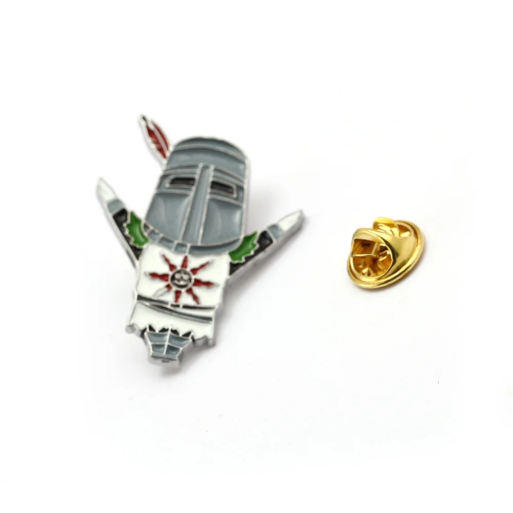 J Store 12pcs/lot Wholesale Game Dark Soul 3 Brooch Metal Enamel Badge Broochs Solaire of Astora ARTORIAS Onion Knight Badges | Украшения и