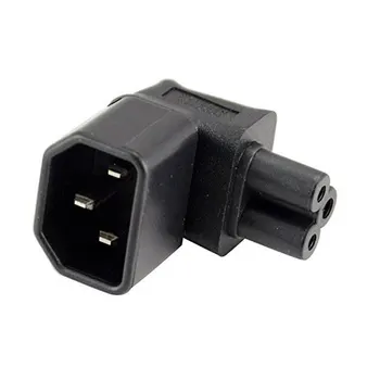 IEC 90 Degree Adapter 3 Poles Male C14 to Micky C5 Up Direction Angled Extension Power Adapter
IEC 90 Degree Adapter 3 Poles Male C14 to Micky C5 Up Direction Angled Extension Power Adapter