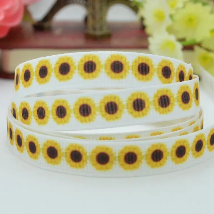 High quality custom printed ribbon 100 yards Sunflower custom ribbon printing polyester single face
High quality custom printed ribbon 100 yards Sunflower custom ribbon printing polyester single face