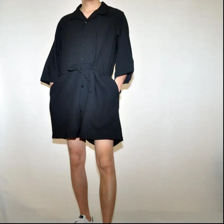 M-4xl, весна-лето, новинка, корейский стиль, мужские свободные шорты с отворотами и рукавами в семь точек, Свободный комбинезон с завязками, комбинезон для парикмахеров
M-4xl, весна-лето, новинка, корейский стиль, мужские свободные шорты с отворотами и рукавами в семь точек, Свободный комбинезон с завязками, комбинезон для парикмахеров