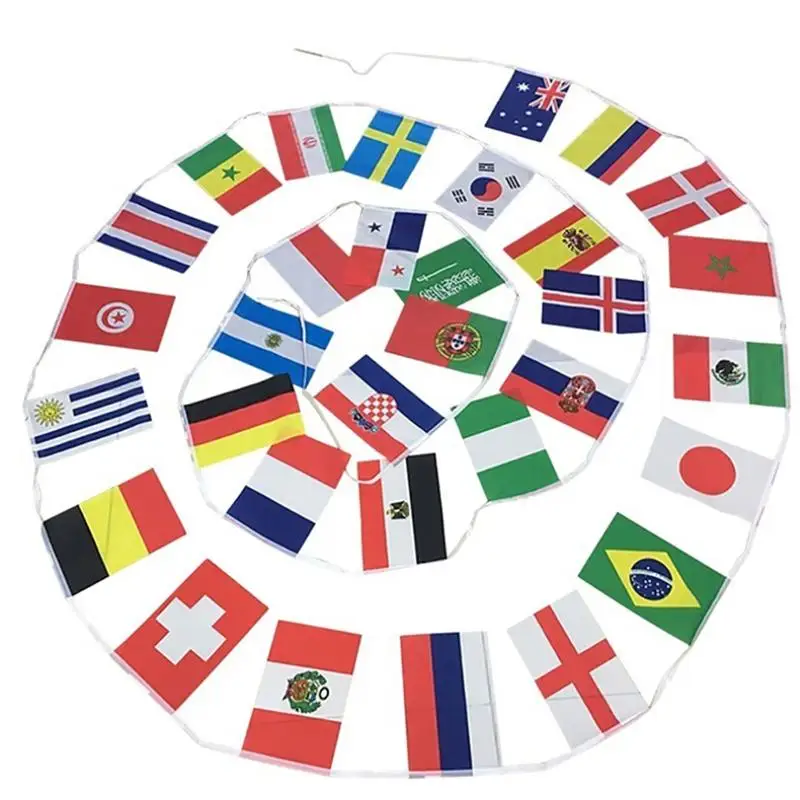 9M National Flags Banner Printed Flags 32 Flags Banner for Home Party Pub Fan's Club
9M National Flags Banner Printed Flags 32 Flags Banner for Home Party Pub Fan's Club