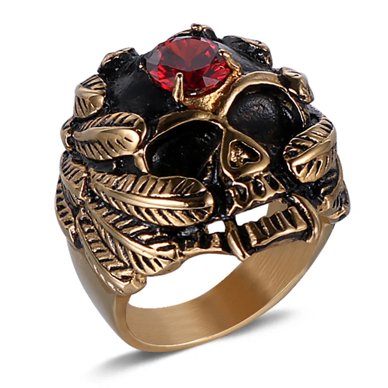 Jing Jiang high quality men titanium black stainless steel Punk skull ring Nordic retro style jewelry jewelry accessories rock
Jing Jiang high quality men titanium black stainless steel Punk skull ring Nordic retro style jewelry jewelry accessories rock