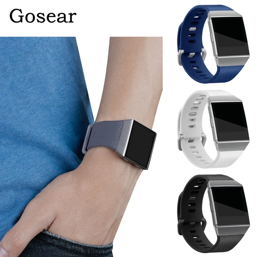 Gosear Silicone Replacement Watchband Smart Bracelet Watch Wrist Band Strap for Fitbit Fit bit Ionic Smart Watch Accessories
Gosear Silicone Replacement Watchband Smart Bracelet Watch Wrist Band Strap for Fitbit Fit bit Ionic Smart Watch Accessories