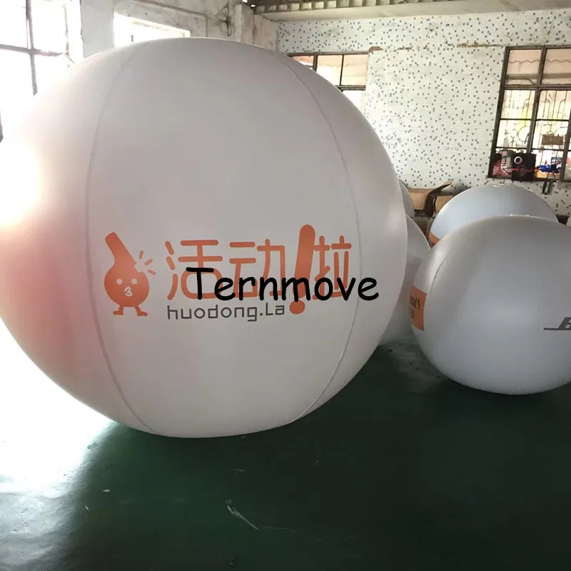 

helium balloon with printing PVC inflatable floating flying advertising promotion air tight ground beach ball free shipping