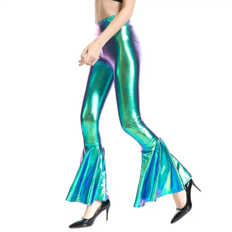 shiny bell bottoms