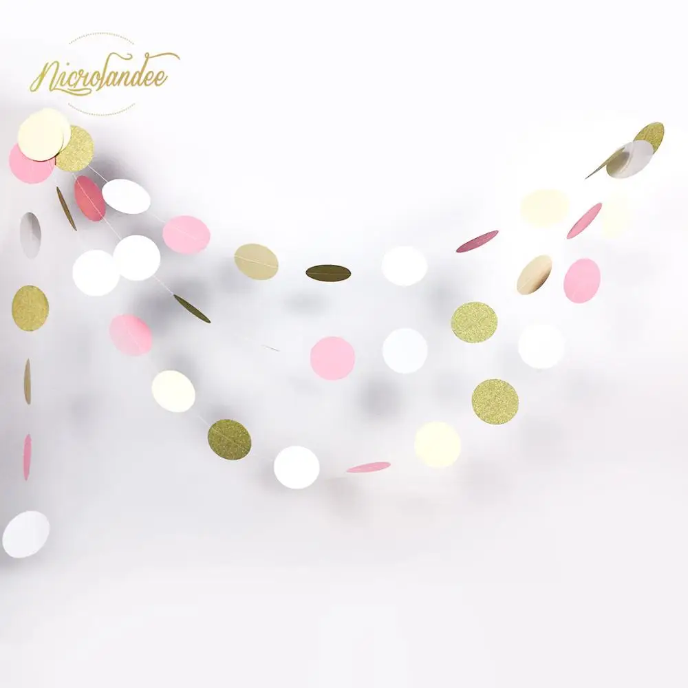NICROLANDEE Diamrter 6.5cm Paper Garland Round Shape Birthday Wedding Baby Shower DIY Decoration Party 65
NICROLANDEE Diamrter 6.5cm Paper Garland Round Shape Birthday Wedding Baby Shower DIY Decoration Party 65