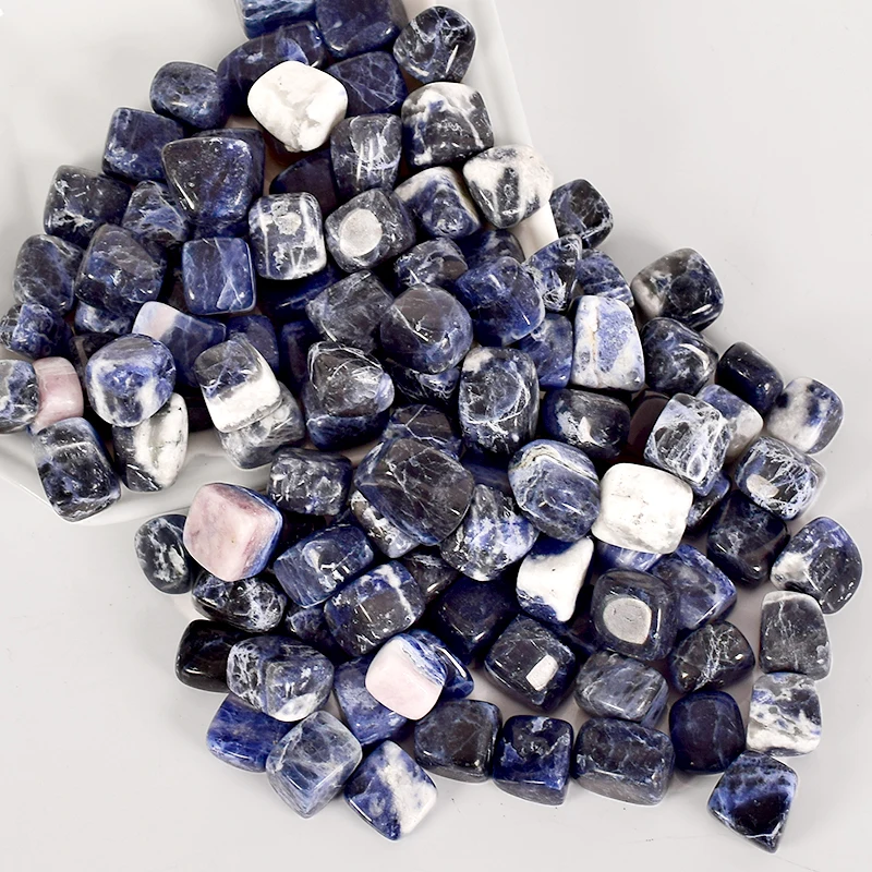 Tumbled Stones Gemstone Natural Sodalite polishing stone and Mineral Crystal chip for Chakra Healing feng shui home decoration
Tumbled Stones Gemstone Natural Sodalite polishing stone and Mineral Crystal chip for Chakra Healing feng shui home decoration
