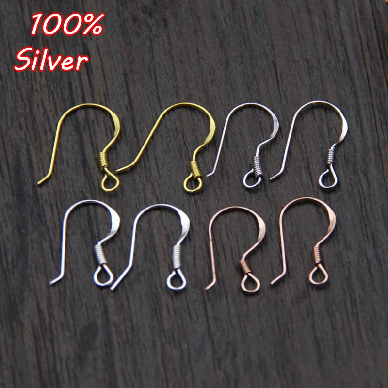 2pair 100% 925 Silver DIY Earring Findings Earrings Clasps Hooks Fittings DIY Jewelry Making Accessories Hook Earwire Jewelry
2pair 100% 925 Silver DIY Earring Findings Earrings Clasps Hooks Fittings DIY Jewelry Making Accessories Hook Earwire Jewelry