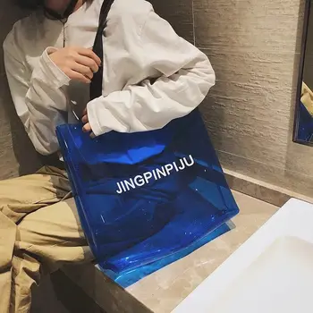 Clear Transparent PVC Shoulder Bags Women Candy Color Women Jelly Bags Purse Solid Color Handbags sac a main femme handbag 2019
Clear Transparent PVC Shoulder Bags Women Candy Color Women Jelly Bags Purse Solid Color Handbags sac a main femme handbag 2019