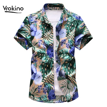 VROKINO Brand New Summer In 2019 Men's Casual Flower Short Sleeve Shirt Large Size Hawaiian Shirt 5XL 6XL 7XL Men's Blue Red
VROKINO Brand New Summer In 2019 Men's Casual Flower Short Sleeve Shirt Large Size Hawaiian Shirt 5XL 6XL 7XL Men's Blue Red
