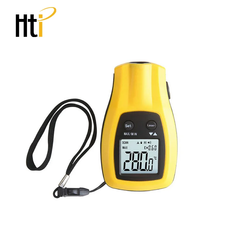 Hti Non-Contact Laser LCD Display IR Infrared Digital C/F Selection Surface Temperature Thermometer Pyrometer Imager HT-290
Hti Non-Contact Laser LCD Display IR Infrared Digital C/F Selection Surface Temperature Thermometer Pyrometer Imager HT-290