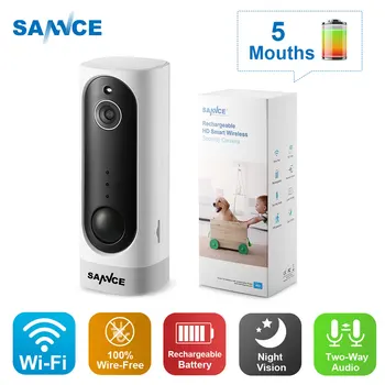 SANNCE 3000mA Rechargeable Battery PIR Camera 1MP HD Mini IP Camera 720P Night Vision Wireless Home Security Camera 32G/64G/128G
SANNCE 3000mA Rechargeable Battery PIR Camera 1MP HD Mini IP Camera 720P Night Vision Wireless Home Security Camera 32G/64G/128G