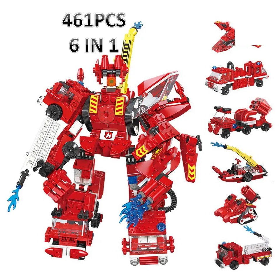 6in1 Firefighting Series 461PCS Ladder Truck Rescue Compatible Legoed Building Blocks Educational Toys For Children
6in1 Firefighting Series 461PCS Ladder Truck Rescue Compatible Legoed Building Blocks Educational Toys For Children
