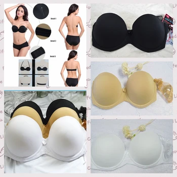 DN Thick Padded Push-up Bra Strapless Multi-Way Brassiere Women Invisible Strapless Lingerie Clear Back Strap A-D Cup Underwear
DN Thick Padded Push-up Bra Strapless Multi-Way Brassiere Women Invisible Strapless Lingerie Clear Back Strap A-D Cup Underwear