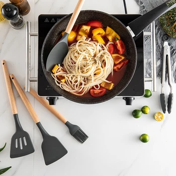 9/12 Pcs Premium Silicone Cooking Tools Set Kitchen Cooking Utensils Set With Storage Box Turner Tongs Spatula Soup Spoon
9/12 Pcs Premium Silicone Cooking Tools Set Kitchen Cooking Utensils Set With Storage Box Turner Tongs Spatula Soup Spoon