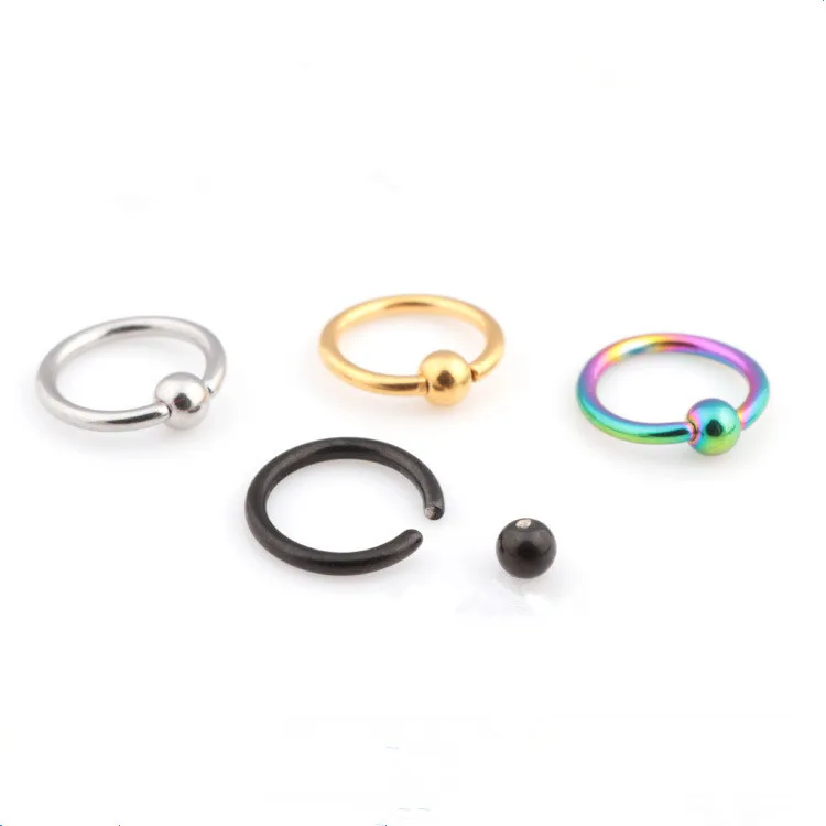 Fashion Punk BCR Universa Circle Earrings Silver Gold Black Titanium Steel Ball End Eyes Nose Nail Earrings Ear Piercing Jewelry
Fashion Punk BCR Universa Circle Earrings Silver Gold Black Titanium Steel Ball End Eyes Nose Nail Earrings Ear Piercing Jewelry