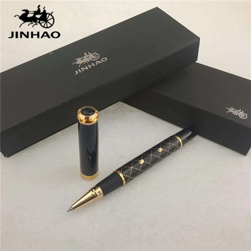 1pc/lot JINHAO 500 Roller Ball Pen Gold/Black Color Pen Gold Clip Ball Pens jinhao Pen School Supplies Caneta 13.6*1.8cm
1pc/lot JINHAO 500 Roller Ball Pen Gold/Black Color Pen Gold Clip Ball Pens jinhao Pen School Supplies Caneta 13.6*1.8cm