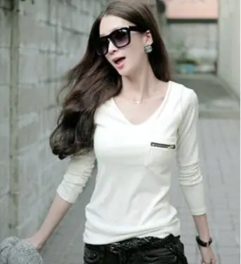 LET-SETTING hot sale bottoming pocket large size hot drilling Slim V-neck long-sleeved T-shirt women loose solid color
LET-SETTING hot sale bottoming pocket large size hot drilling Slim V-neck long-sleeved T-shirt women loose solid color