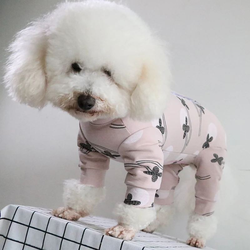 Pet Dog Jumpsuits Spring Puppy Clothes Printed Wrap Belly For Small Dogs Coveralls Soft 100%Cotton Pajamas Chihuahua Sweatshirt
Pet Dog Jumpsuits Spring Puppy Clothes Printed Wrap Belly For Small Dogs Coveralls Soft 100%Cotton Pajamas Chihuahua Sweatshirt