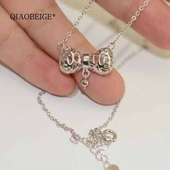 QIAOBEIGE DIY Accessories Authentic 925 Sterling Silver DIY Fine Jewelry Accessories round or rice pearl mountings bowknot shape
QIAOBEIGE DIY Accessories Authentic 925 Sterling Silver DIY Fine Jewelry Accessories round or rice pearl mountings bowknot shape