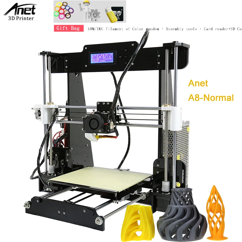 Anet A8 i3 Impresora 3D Printer High Precision Imprimante 3D Machine DIY Kit With Optional Auto Leveling Version Free Filament
Anet A8 i3 Impresora 3D Printer High Precision Imprimante 3D Machine DIY Kit With Optional Auto Leveling Version Free Filament