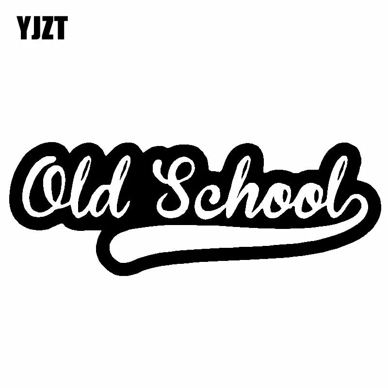 YJZT 12.7CM*4.6CM Old School Funny Vinyl Decal Truck Window Car Sticker Black Silver C10-01106
YJZT 12.7CM*4.6CM Old School Funny Vinyl Decal Truck Window Car Sticker Black Silver C10-01106