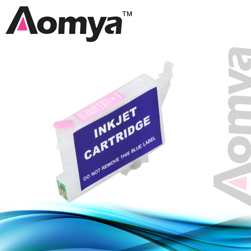 

1pcs Light Magenta T0486 Empty Refillable Ink Cartridge For Epson Stylus Photo R200,R220,R300,R300M,R320,R340,RX500,RX600,RX620