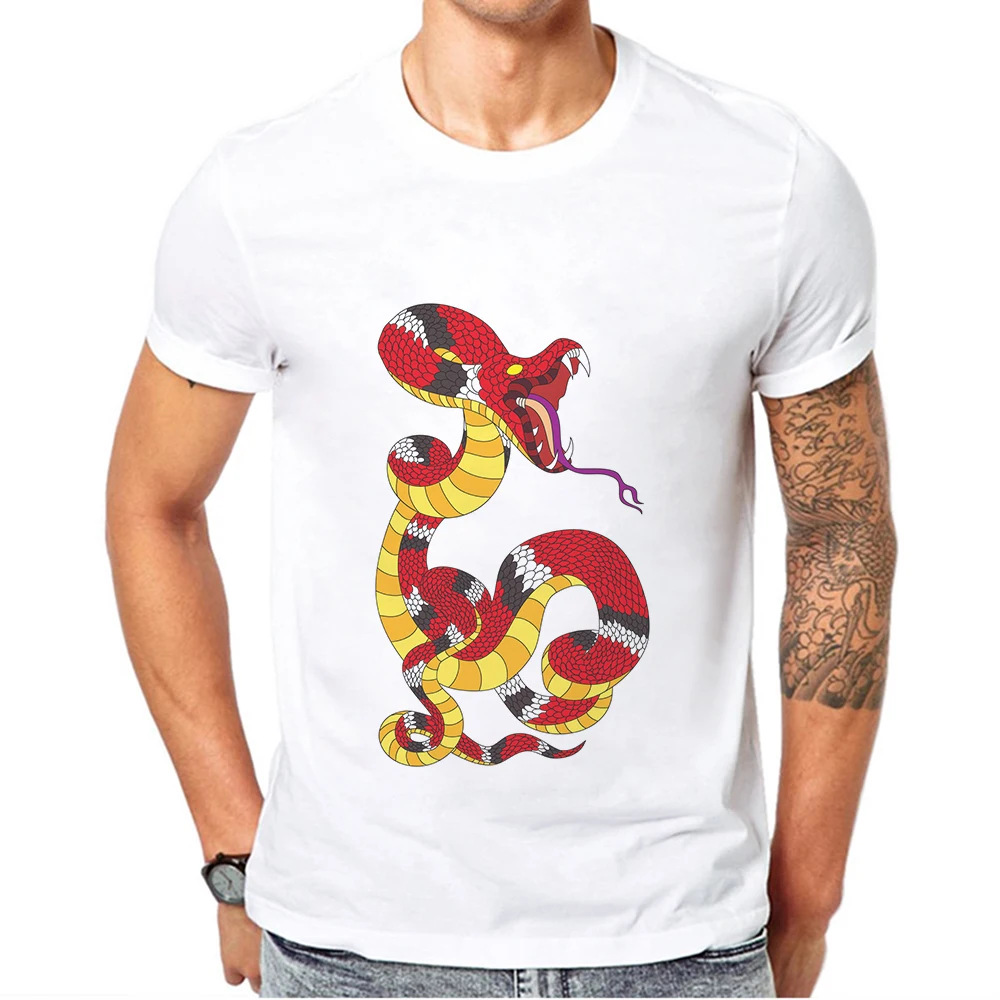 Mens Summer Fashion Cartoon Snake T Shirt For Men Leisure Short Sleeves Mens Tee Shirts Boa Python Printed Man Tops Clothing
Mens Summer Fashion Cartoon Snake T Shirt For Men Leisure Short Sleeves Mens Tee Shirts Boa Python Printed Man Tops Clothing