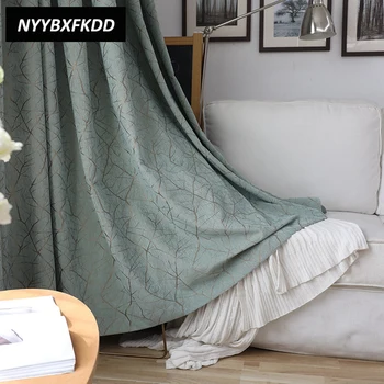American Pastoral Jacquard Geometric Blackout Curtains Green Chenille Cloth Curtain For Living Room Bedroom Home
American Pastoral Jacquard Geometric Blackout Curtains Green Chenille Cloth Curtain For Living Room Bedroom Home